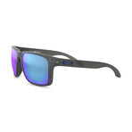 Oakley // Men's Polarized Holbrook XL Sunglasses // Matte Black + Prizm Sapphire // New