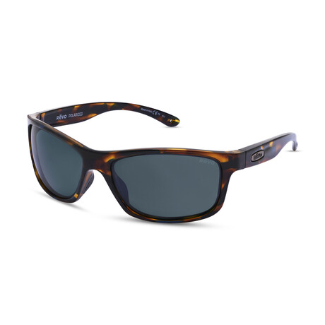 Revo // Men's Harness Wrap Sunglasses // Tortoise Blue + Graphite // New