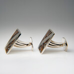 Genuine Mammoth Molar Sterling Silver Cufflinks