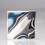 Genuine Fordite Sterling Silver Cufflinks