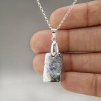 Genuine Muonionalusta Freeform Meteorite Pendant with 18" Sterling Silver Chain v.1