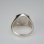 Genuine Seymchan Round Meteorite Ring // Size 12