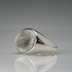 Genuine Seymchan Oval Meteorite Ring // Size 9