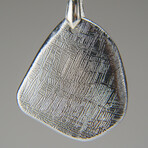 Genuine Muonionalusta Freeform Meteorite Pendant with 18" Sterling Silver Chain v.5