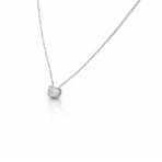 Fine Jewelry // 14K White Gold Diamond Pendant Necklace // 18" // New