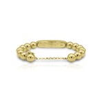 Jean Vitau // 18K Yellow Gold Diamond ID Open Cuff Bracelet // 6.75" // Pre-Owned