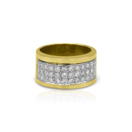 Fine Jewelry // 18k Yellow Gold Diamond Ring // Ring Size: 6.75 // Pre-Owned