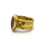 Loree Rodkin // 18K Yellow Gold Ruby Ring // Ring Size: 7.25 // Pre-Owned