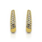 Fine Jewelry // 14K Yellow Gold Diamond Earrings I // Pre-Owned