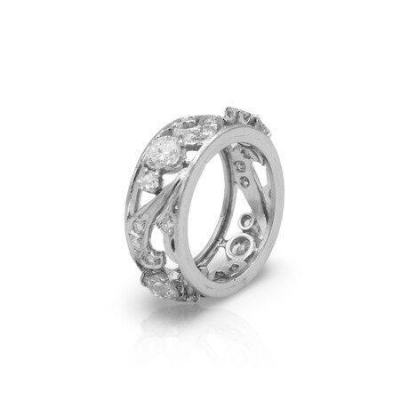 Fine Jewelry // Platinum Diamond Band Ring // Ring Size: 5.75 // Pre-Owned