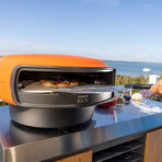 Everdure KILN 2 Burner Pizza oven with Rotating Stone + Everdure KILN Pizza Oven Cover + Everdure KILN Pizza Peel + Everdure KILN Pizza Cutter/Rocker // Terracotta