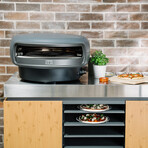 Everdure KILN 2 Burner Pizza oven with Rotating Stone  + Everdure KILN Pizza Oven Cover + Everdure KILN Pizza Peel + Everdure KILN Pizza Cutter/Rocker // Graphite