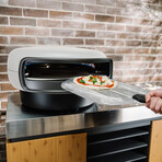 Everdure KILN 2 Burner Pizza oven with Rotating Stone + Everdure KILN Pizza Oven Cover + Everdure KILN Pizza Peel + Everdure KILN Pizza Cutter/Rocker // Stone