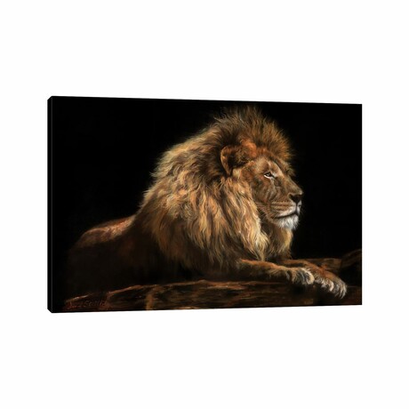 Golden Lion by David Stribbling (18"H x 26"W x 1.5"D)