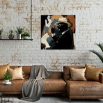 Cigar Lounge In Black by Sunflowerman (18"H x 18"W x 1.5"D)