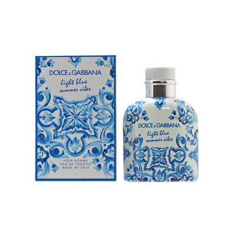 Men's Fragrance // Dolce & Gabbana // Light Blue Summer Vibes Pour Homme EDT Spray // 4.2 oz