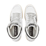 Men's Sky-Star Signature On The Ankle + Black Star Sneakers // White + Black (Euro: 40)