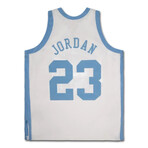 Michael Jordan Signed 1983-84 UNC Tar Heels White Mitchell & Ness Jersey