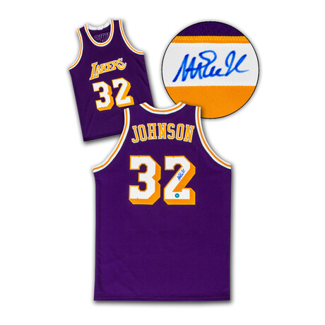 Autograph Authentic // Magic Johnson Los Angeles Signed Basketball Jersey