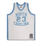 Michael Jordan Signed 1983-84 UNC Tar Heels White Mitchell & Ness Jersey