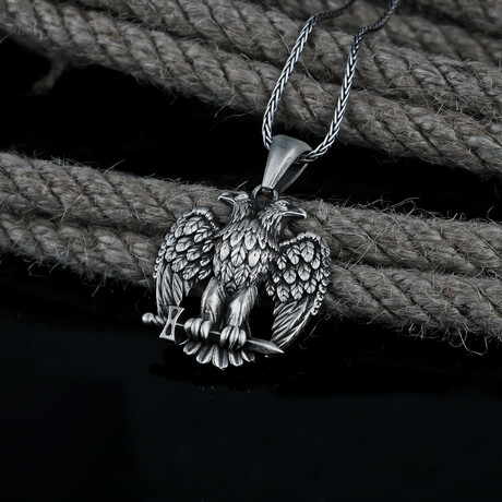 Double-headed Eagle & Sword Necklace