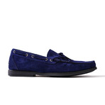 Genuine Suede Leather Slip-On Loafer Shoes with Lace for Men // Ocean (Euro: 44)