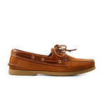Nubuck Leather Slip-On Loafer Shoes with Lace for Men // Tan (Euro: 40)