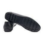 Genuine Leather Slip-On Loafer Shoes for Men // Black (Euro: 44)