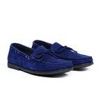 Genuine Suede Leather Slip-On Loafer Shoes with Lace for Men // Ocean (Euro: 43)