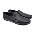 Genuine Leather Slip-On Loafer Shoes for Men // Black (Euro: 42)