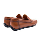Genuine Leather Slip-On Loafer Shoes for Men // Tan (Euro: 41)