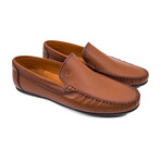 Genuine Leather Slip-On Loafer Shoes for Men // Tan (Euro: 42)