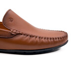 Genuine Leather Slip-On Loafer Shoes for Men // Tan (Euro: 43)