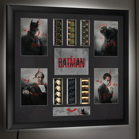The Batman // Montage FilmCells Presentation with Backlit LED Frame