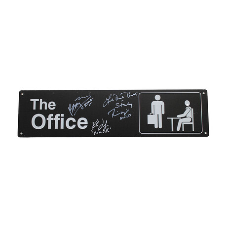 The Office Multi-Signed 20  X  5 Metal Sign