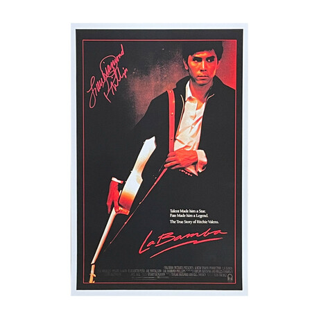 Lou Diamond Phillips  // Autographed "La Bamba" 11 X 17 Movie Poster