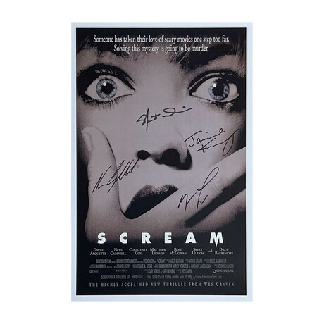 Scream Cast-Signed // 11 X 17 Movie Poster