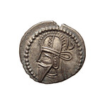 Ancient Persian Silver Coin // Parthia, 140 AD