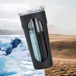 Splitflask Two-Sided Water Bottle // Hot & Cold  // Green