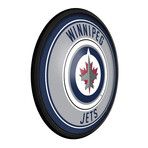 Winnipeg Jets //  Round Slimline Lighted Wall Sign