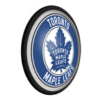 Toronto Maple Leafs //  Round Slimline Lighted Wall Sign