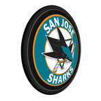 San Jose Sharks //  Round Slimline Lighted Wall Sign