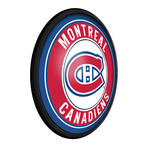 Montreal Canadiens //  Round Slimline Lighted Wall Sign