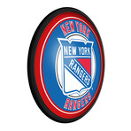 New York Rangers //  Round Slimline Lighted Wall Sign
