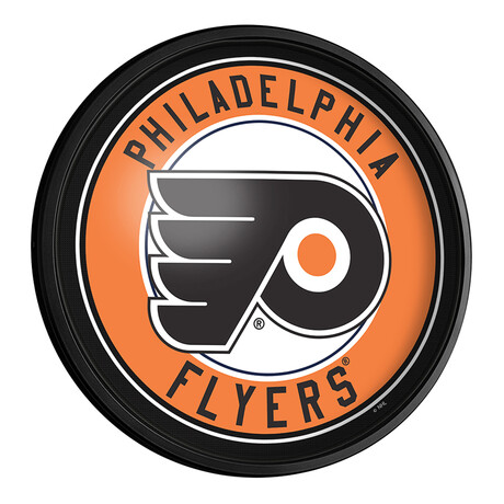 Philadelphia Flyers //  Round Slimline Lighted Wall Sign
