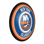 New York Islanders //  Round Slimline Lighted Wall Sign