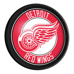 Detroit Red Wings //  Round Slimline Lighted Wall Sign