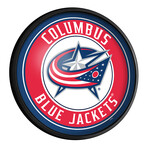 Columbus Blue Jackets //  Round Slimline Lighted Wall Sign