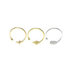 Louis Vuitton // 18k Rose Gold + 18k White Gold + 18k Yellow Gold Berg Monogram Idylle Diamond Ring // Ring Size: 6 // Store Display