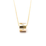 Gucci // 18k Rose Gold G Icon Diamond Necklace // 14.96"-15.74" // Store Display